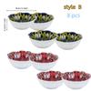 Set of 8 creatively painted ceramic condiment dishes  Japanese-style trendy snack dishes  exquisite dipping sauce dishes