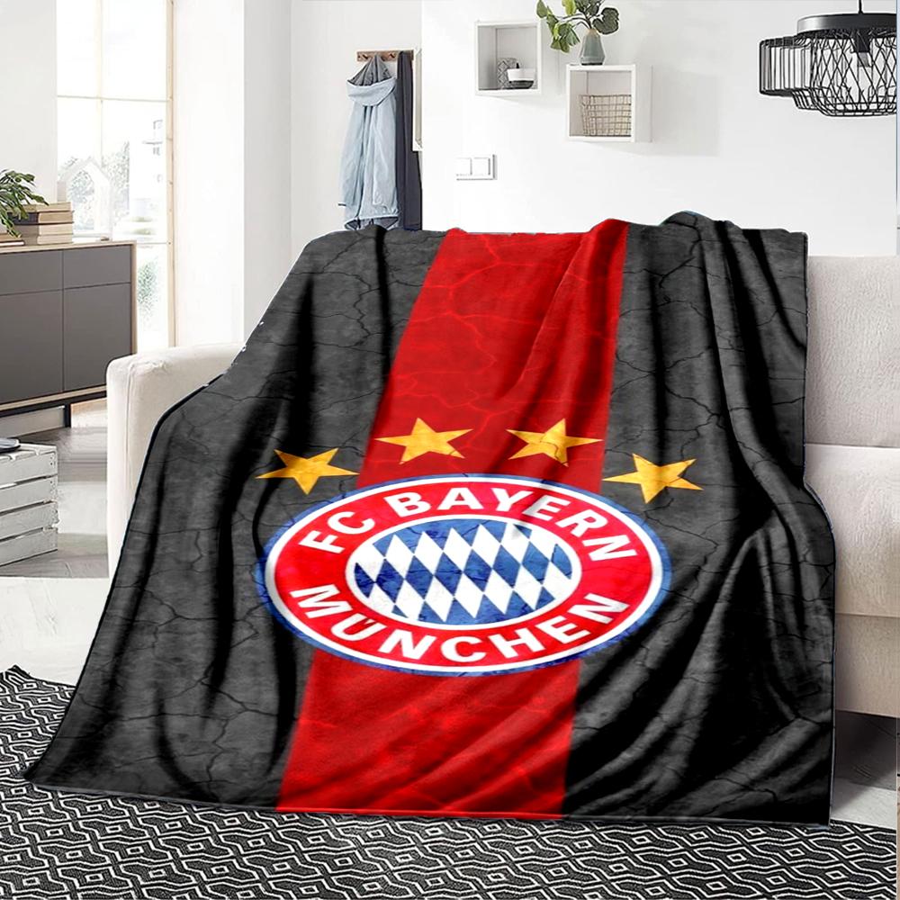 Bayern Munich Theme Printed Blanket - Perfect for Couch, Bed, Travel & Outdoor Use | Machine Washable, Cozy & Durable.