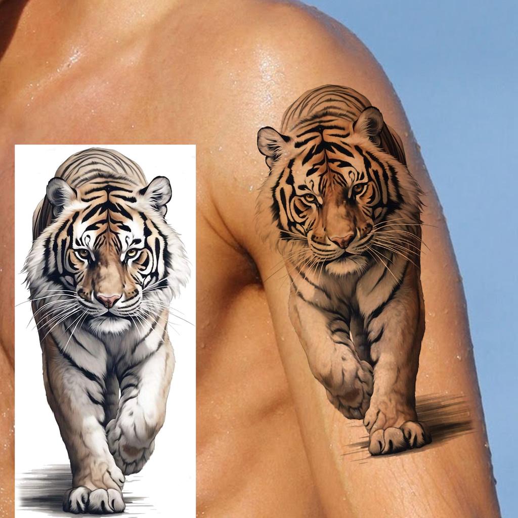 1 Sheet Fashion Dragon Temporary Tattoos For Men Adults Women Forearm Arm Leg Waist Tattoo Sleeve Sticker Disposable Decoration