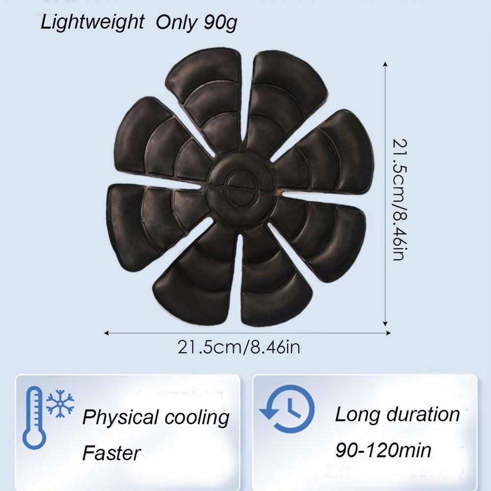 Cooling Gel Ice Packs for Hats Adjustable Cold Therapy Headband Inserts for Sun Hats Reusable Head Ice Pad