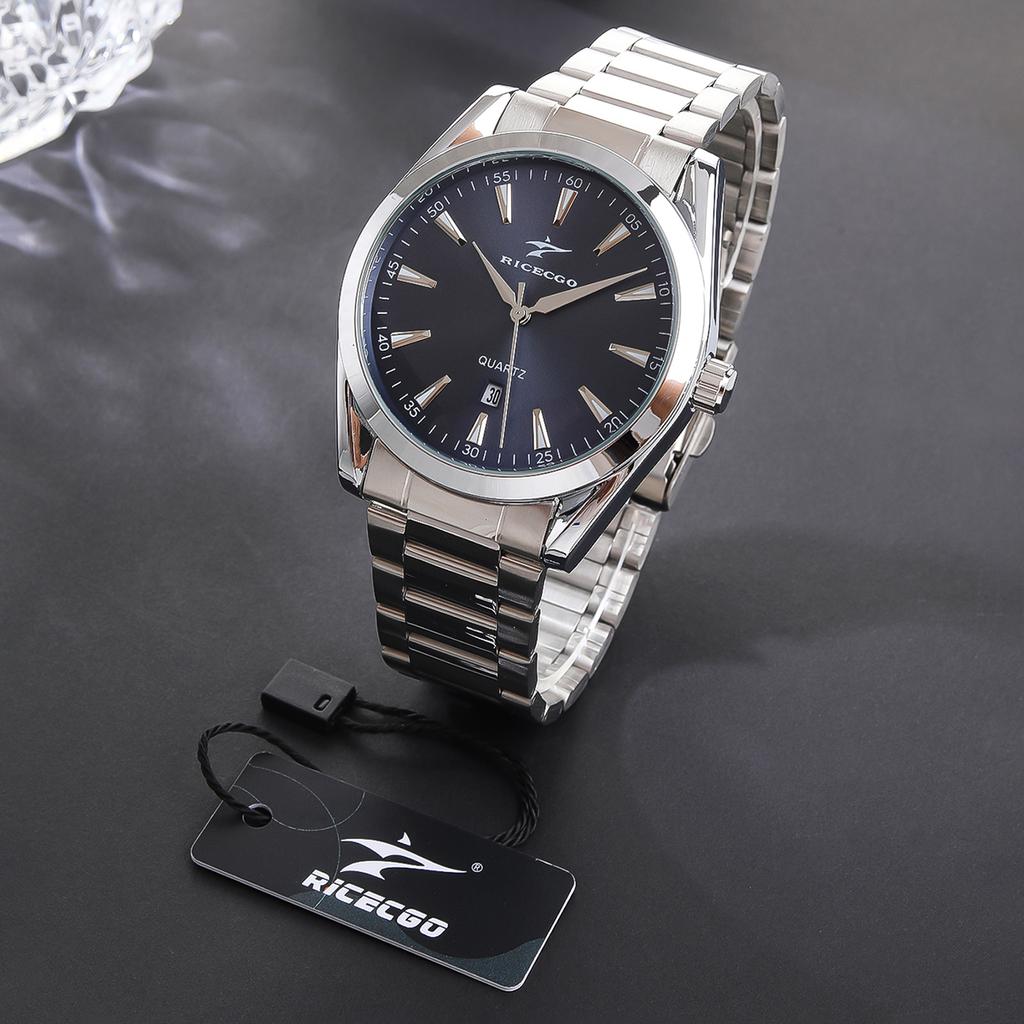Fashion Mens Minimalist Watches Colorful Dial Outdoor Business High-End Stainless Steel Calendar Sports Quartz Wristwatch