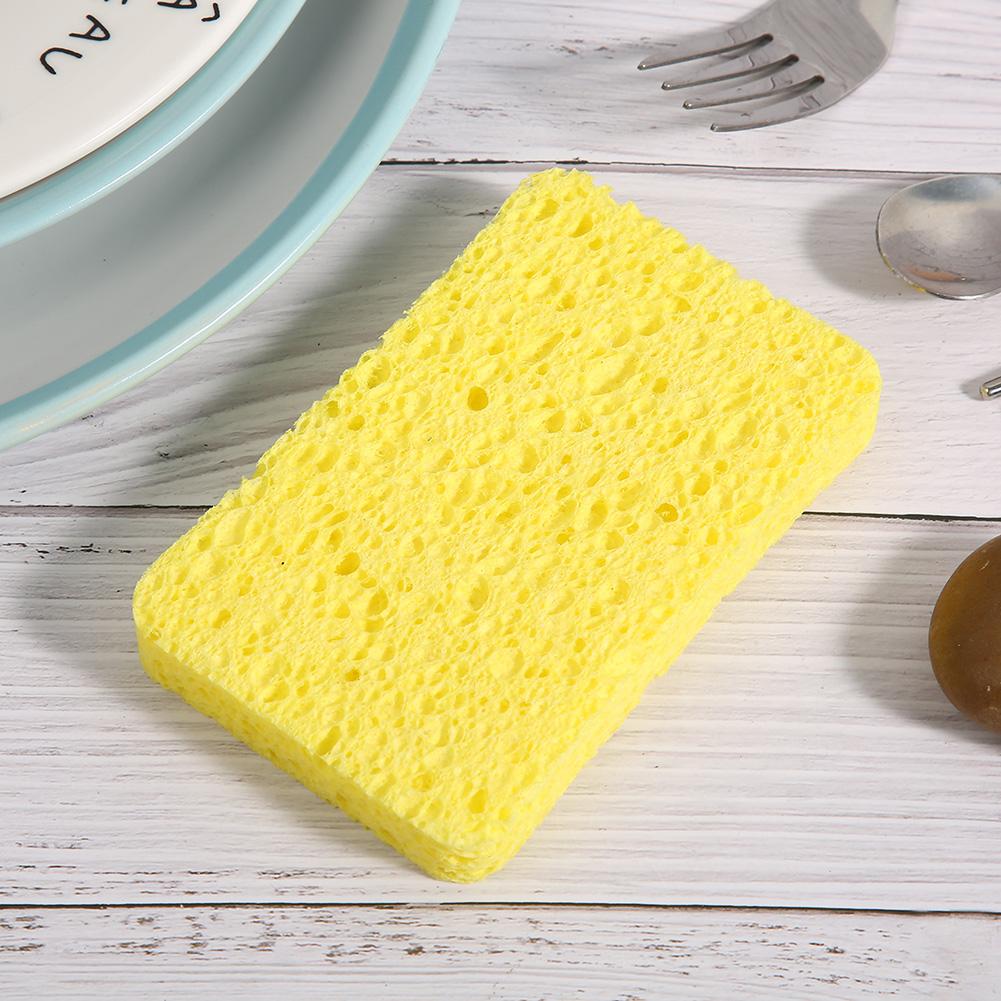 10pcs Household Kitchen Cleaning Sponge Brush Cloth Wiping Rag Dish Washing Tool 1.5x10.8x7cm