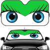 Cute Girl Car Eyes Sun Visor Car Windshield Sun Shade  Front Window Sunshade UV Block Heat Insulation Cover Parasol