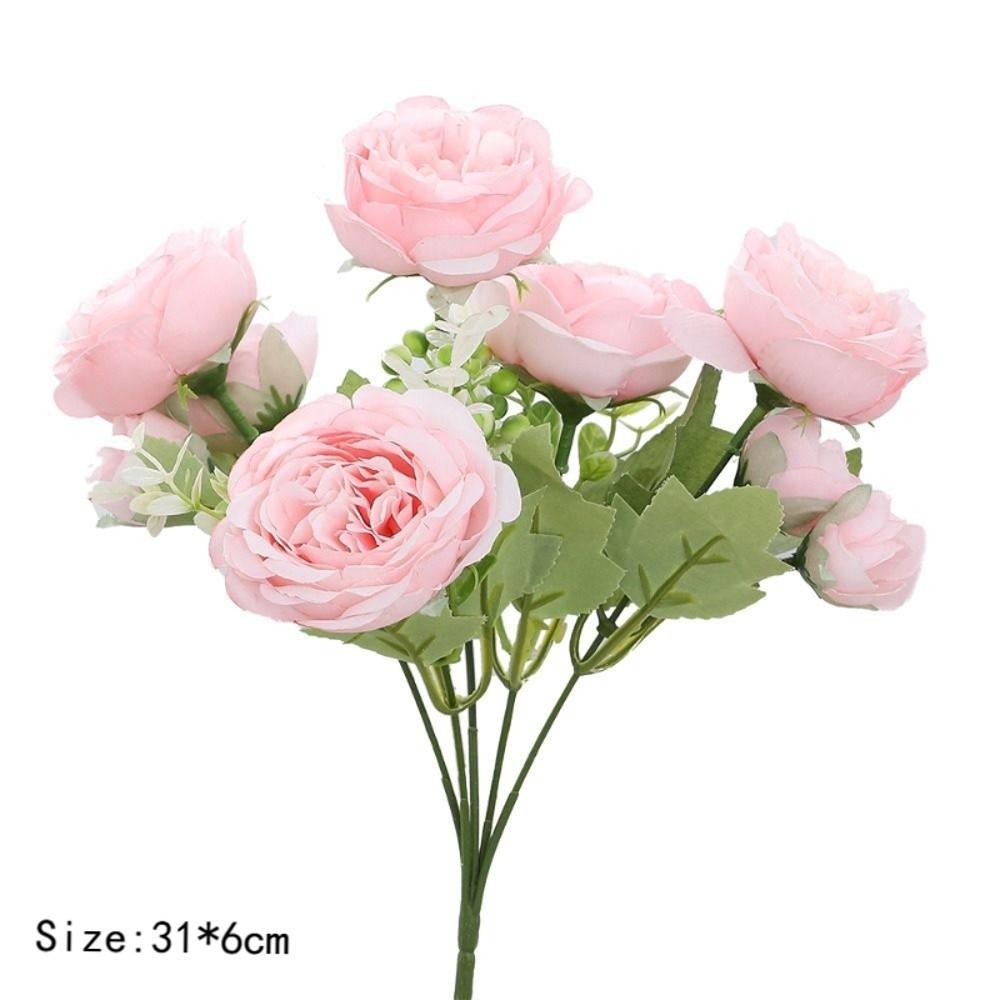 Real Touch Fake Peony Flowers with Stems Peony Bouquet Lifelike Fake Peony Bouquets  Wedding