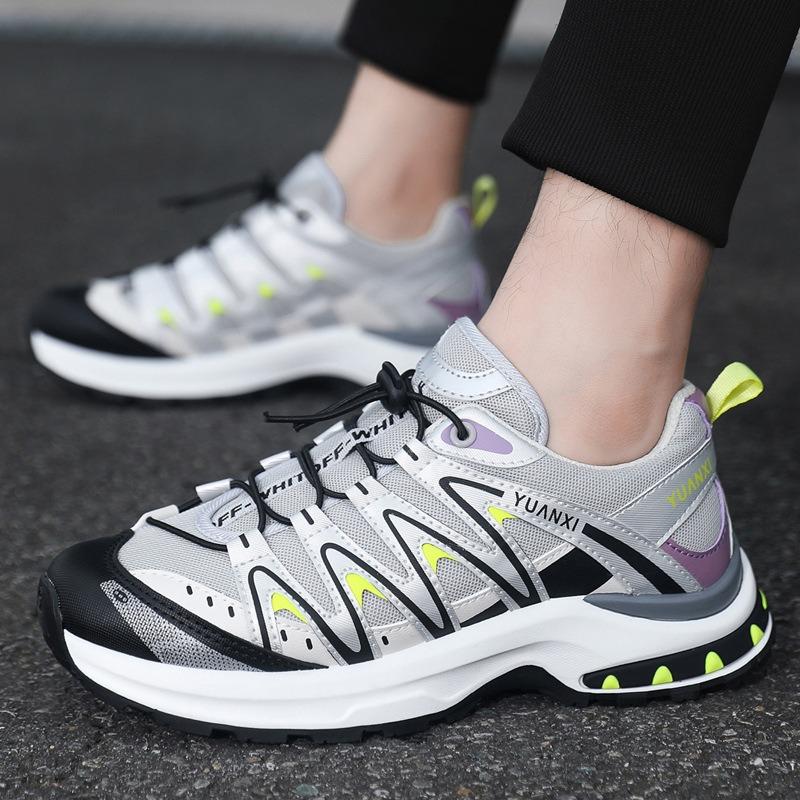 Men's shoes new autumn breathable mesh casual sports shoes men's non-slip and wear-resistant thick-soled travel hiking shoes