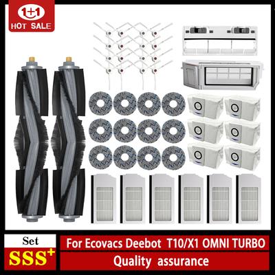 For Ecovacs Deebot X1 OMNI / T10 OMNI Accessories Robot Vacuum Cleaner Parts Dust Bag Hepa Filter Main Side Brush Mop Dustbin
