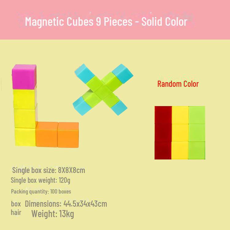 Magnetic Cube Puzzle Blocks: Cross-Border Teaching Aids for Kids