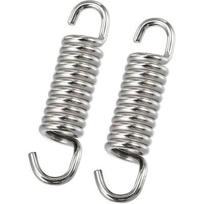 2 Pcs Motorcycles Universal Exhaust Pipe Spring 43mm 1.69" Stainless Steel Exhaust Pipe Spring Hook Modified Accessory Durable Material