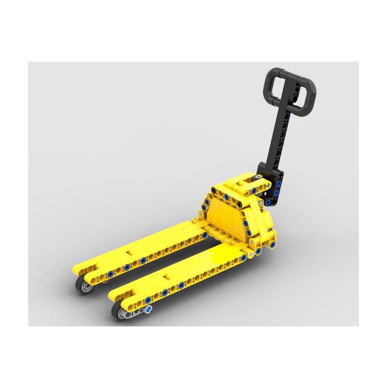 Land Cow Forklift Building Block Model Transporter Truck Assembly Toy Compatible Small Particle Set