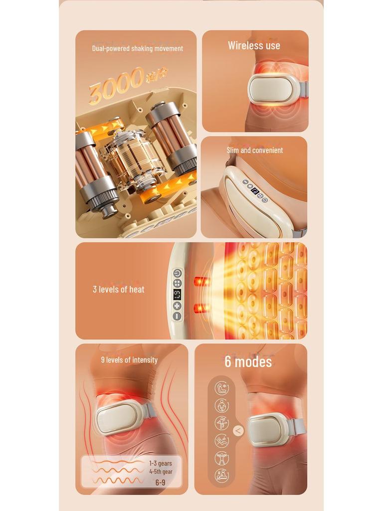 "Weight Loss Shaking Belt & Heated Abdominal Massager"