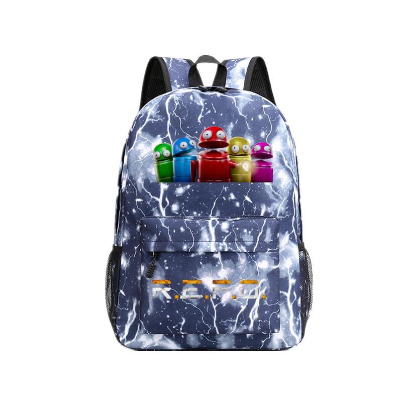 Repo Student Pattern Backpack Breathable Outdoor Use Schoolbag Gift Fashion