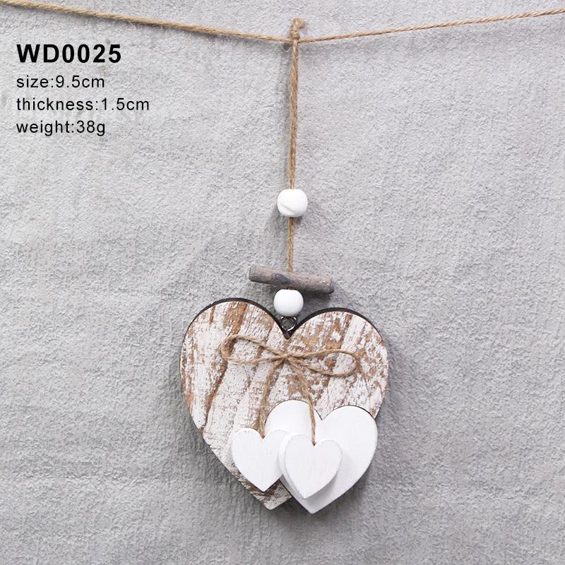 Vintage Wooden Heart Crosses: Retro Home Decor & Wedding DIY