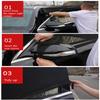 2x Universelle Auto Frontseitenfenster Sonnenschutzabdeckungen UV-Schutz Netzvorhang Schwarz