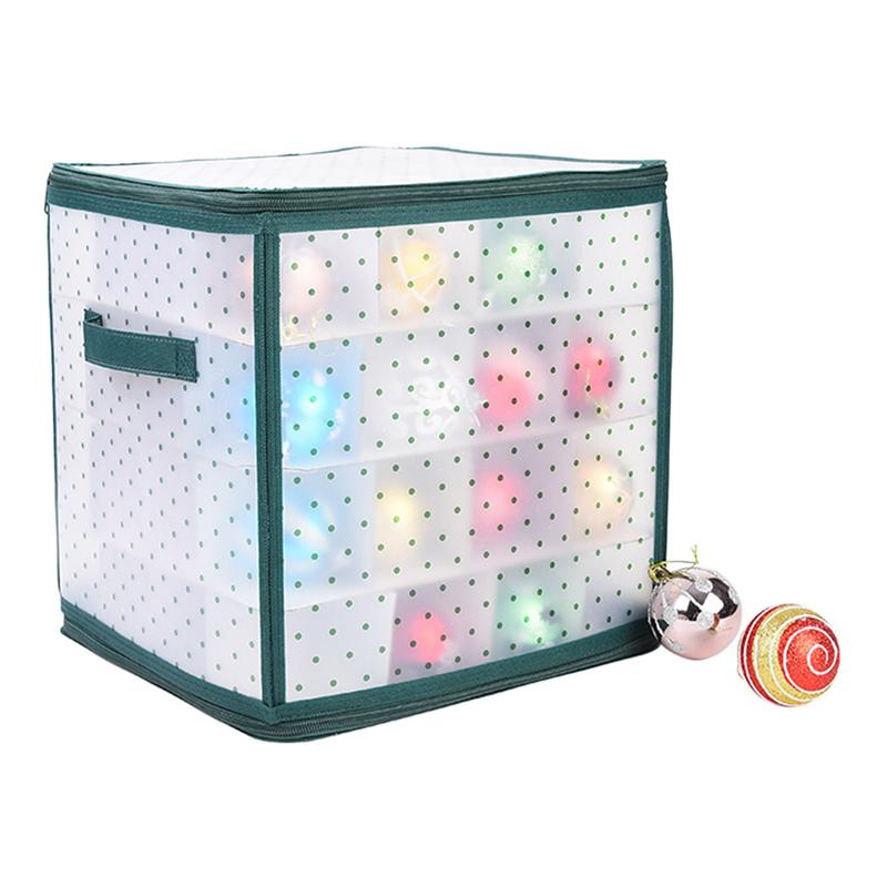 

64 Grids Christmas Bauble Storage Box Foldable Christmas Ball Organizer Holiday Christmas Decoration Ball Storage Container Box United States