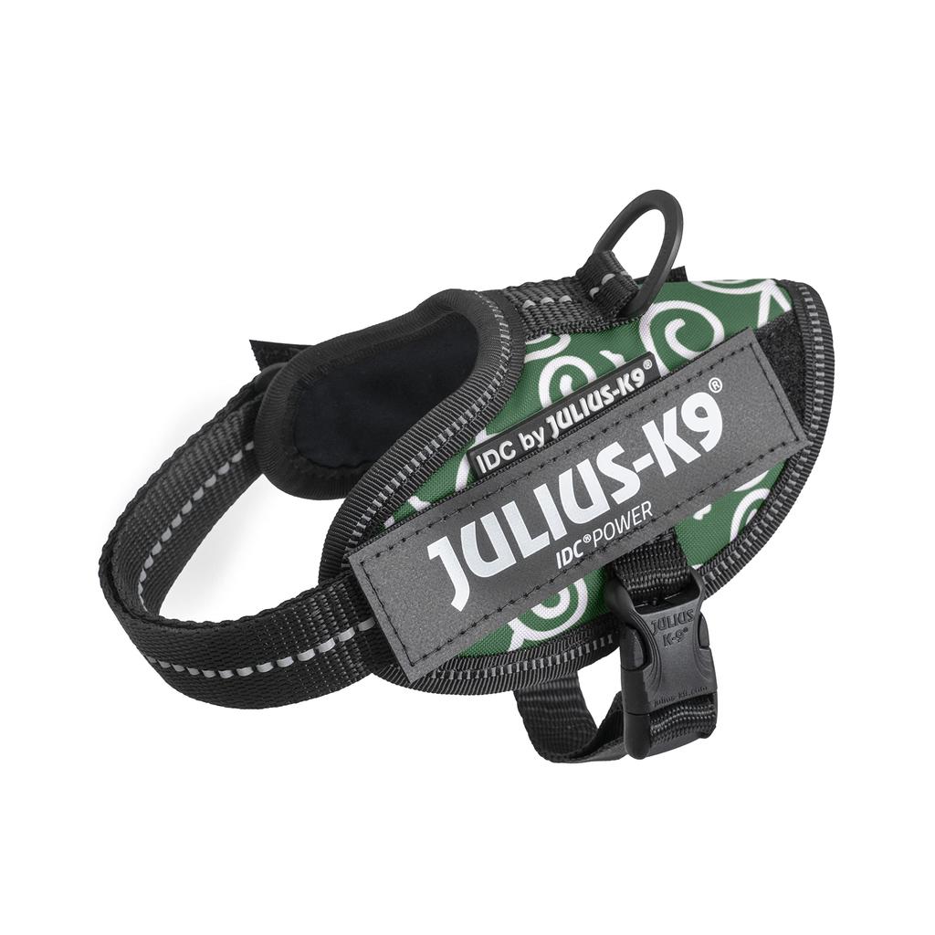Julius K9 IDC Power Arabesque Green Harness, Size 2XS/Baby 2,