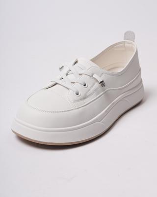 Plateau-Sneaker Lola Andy 1991 36 weiß Leder