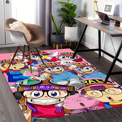 1pc Arale Adventure Friends Carpet Rug for Bedroom Living Room Decor Sofa Home Game Area Rug Non-slip Floor Mat. D72201111