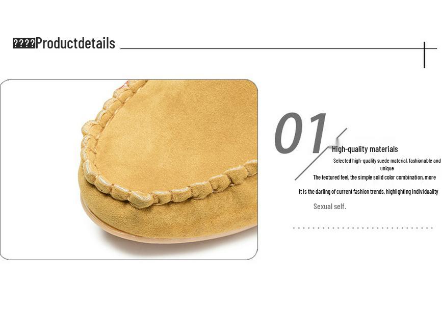 2025 Autumn Women's European & American Slip-on Loafers, Plus Size Available