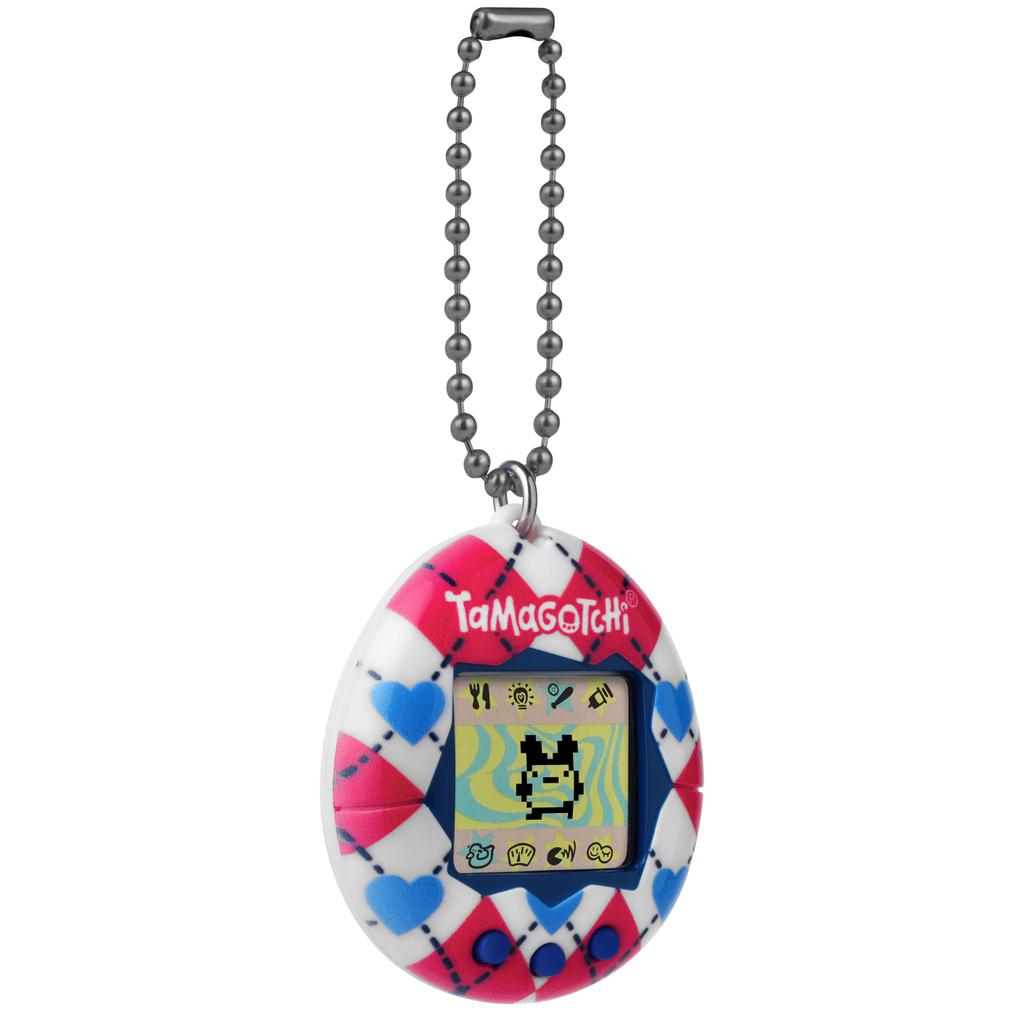 Original Tamagotchi Electronic Game - Argyle Heart (New Logo) [May not be in Japanese]