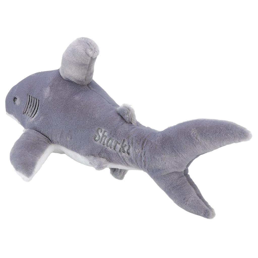 Shark Plush 27.5in Long Lifelike Appearance Vivid Colors Soft Washable Surface Stuffed Shark for
