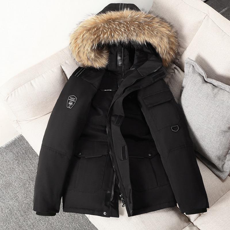 New down jacket men's winter outdoor men's and women's medium and long running men's couple's coat tide