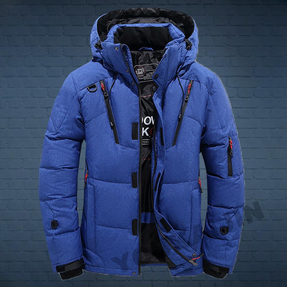 5XL Vīriešu dūnu jaka Siltas, baltas
