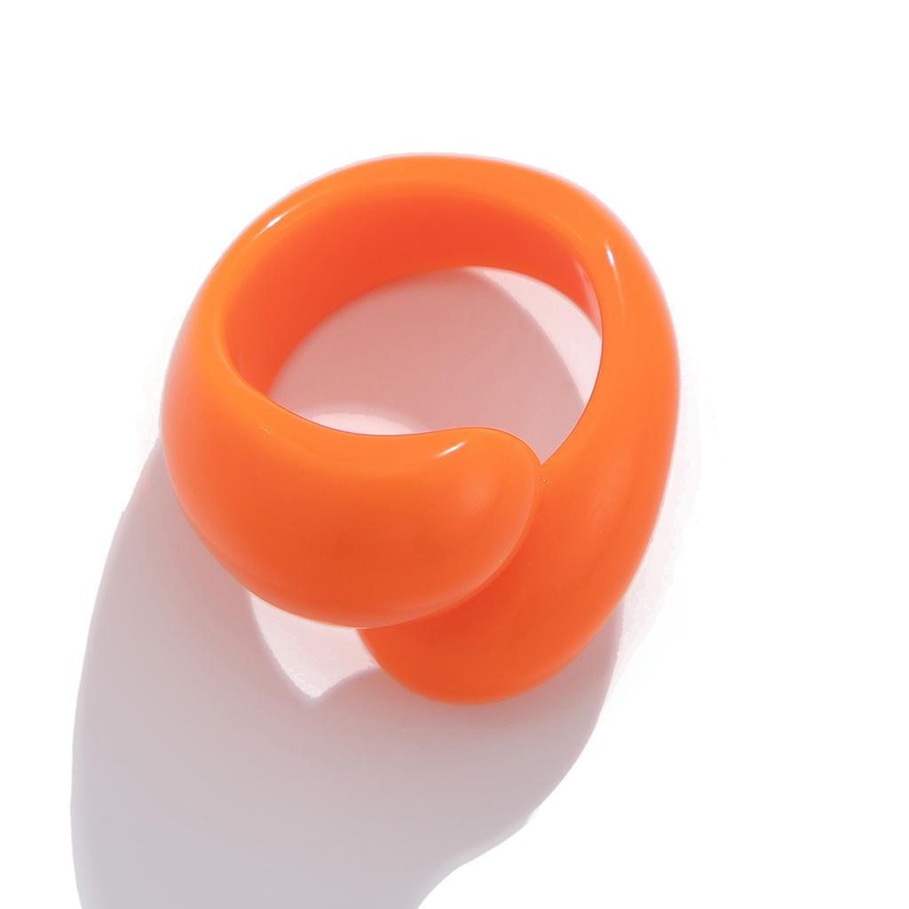 Ingemark Mehrfarbige Harz-Wassertropfen klobige Ringe Damen Boho Geometrische Offene Manschette Fingerringe Y2K Wed Schmuck Party Zubehör