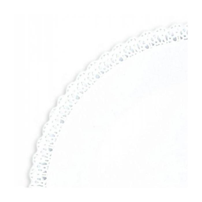 Spitze Untersetzer rund Ø 32 cm - Weiß