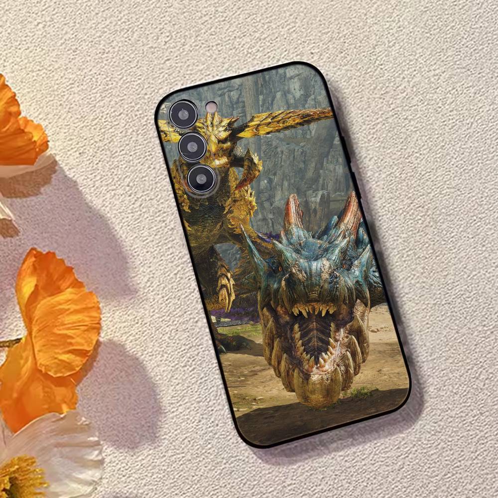 Monster H-Hunter Game Phone Case For Samsung Galaxy A73,A72,A71,A70,A53,A52,A51,Soft Silicone Black Cover