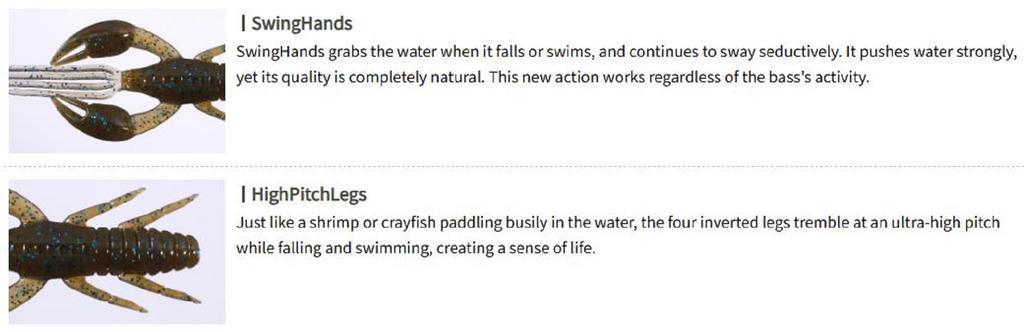 OSP Soft Lure Dolive Craw 3 Inches W-008 (7156)