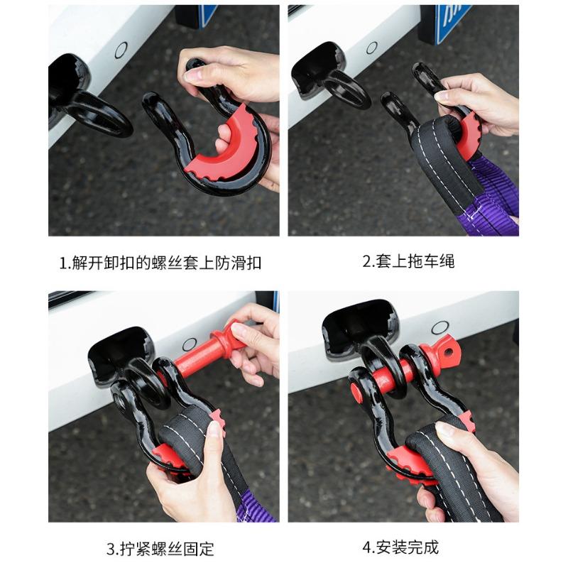 Automobile Emergency Flat Belt Trailer Rope, Crane Hoist Sling, 30-ton 9-meter Flat Forklift Sling, Rescue Rope