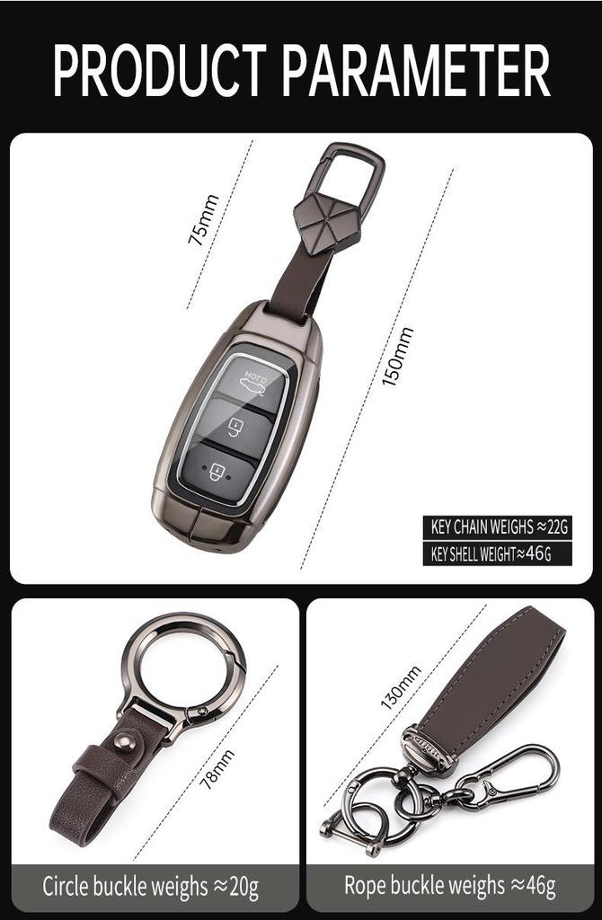 Hyundai Schlüsseletui für Santa Fe, ix25, ix35, Festa, Elantra, Sonata 10