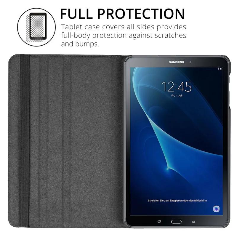 Rotating Case for Samsung Galaxy Tab A8 10.5 X200 A7 T500 S6 Lite 10.4 8.7 T220 A 10.1 T510 T580 8.0 T290 S8 S9 11" Tablet Cover