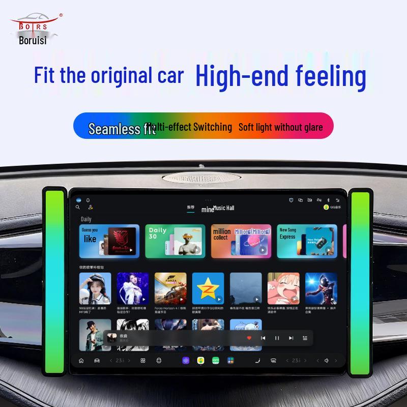 

Borui Si LED Ambient Light for BYD: Sound-Activated Multi-Color Rhythm Effects, Car-Specific Compatibility. PC