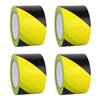 4 Stück Gelbes Absperrband Rolle PE Wind- und Regendicht Multifunktional Bau Warnung Sicherheit