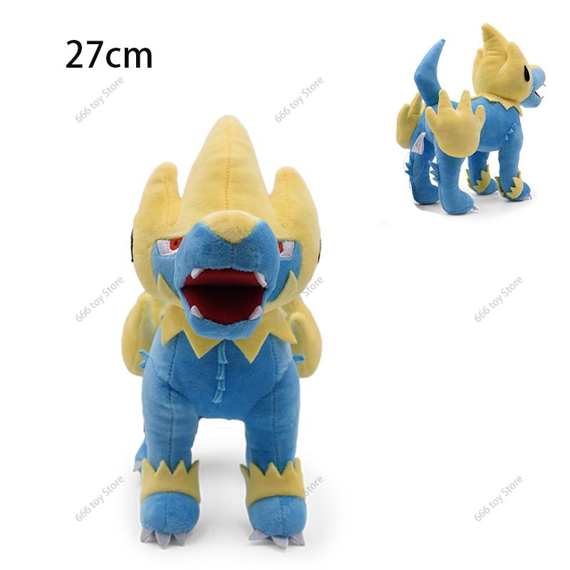 16 Styles Pokemon Plush Wartortle Charmander Manectric Lycanroc Greninja Steelix Lugia Shiny Zeraora Crocalor Stuffed Toys Gifts
