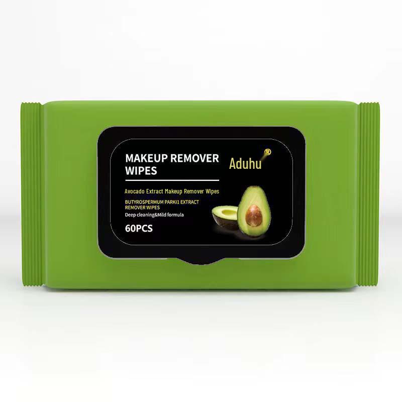 Avocado Deep Cleansing Facial Wipes - Gentle, Disposable, Pull-out Cotton Makeup Remover