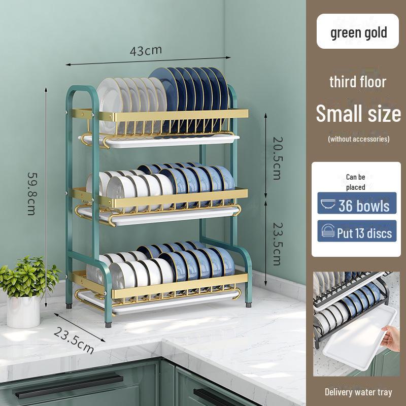 Multi-Function Kitchen Rack: Cross-Border Dish, Bowl, And Chopstick Storage