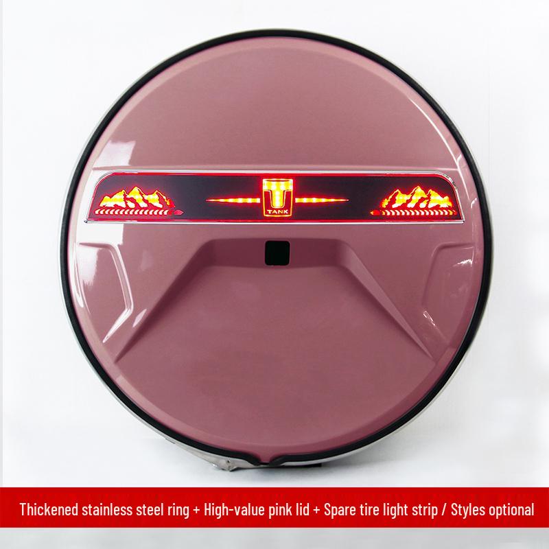 Tank 300 G-Class Style Stainless Steel Spare Tire Light Cover for Modification Upgrade
