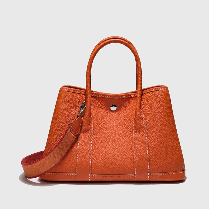 New Leather Garden Bag Fashion First Layer Cowhide Women's Bag Versatile Large Capacity Women's Handbag Pure Leather Tote Bag