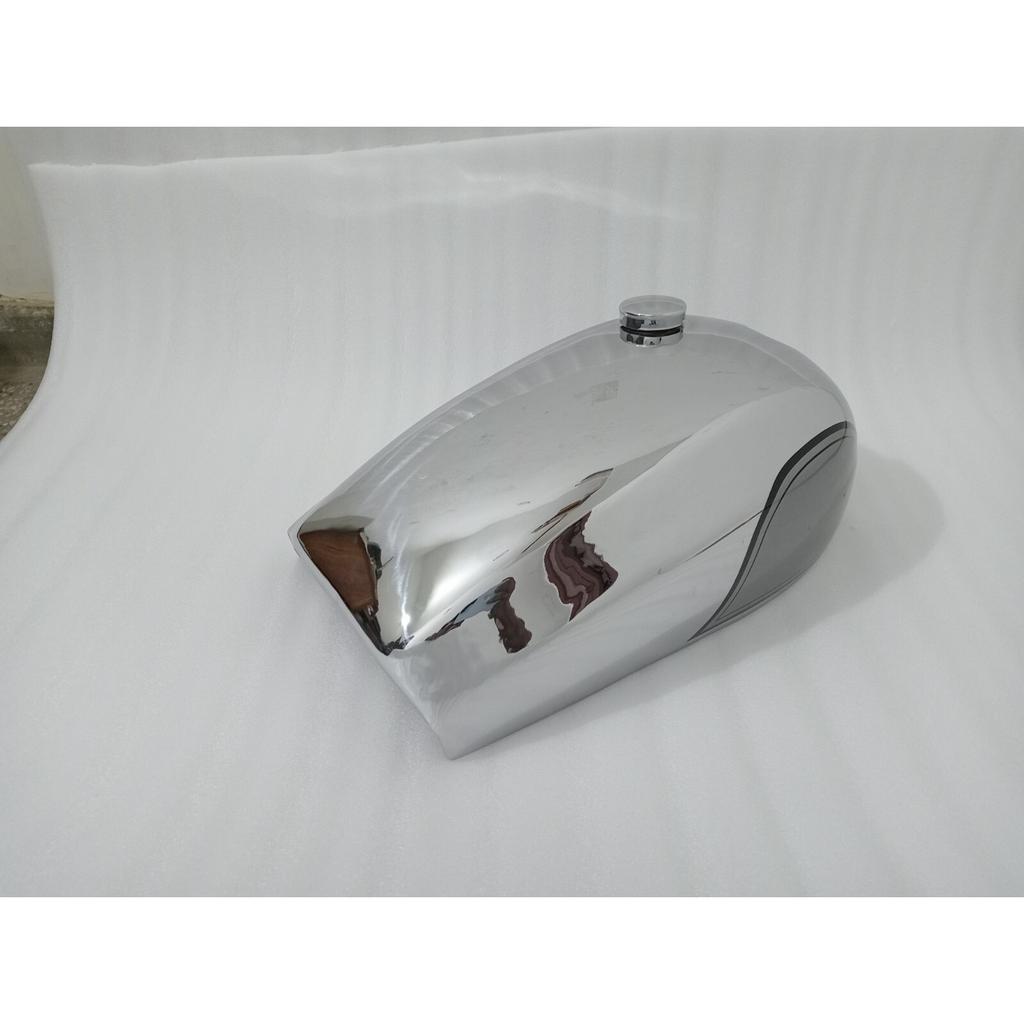 Norton Dominator Wideline Model 88 99 Steel Petrol Tank Chrome & Silver Painted