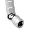 14mm&16mm Magnetic Swivel Spark Plug Socket, Thin Wall Magnetic Rotating 3/8" Drive 12 Point Standard Spark Plug Socket Removal Tool 360-degree