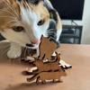 Cat Wooden Crafts Stackable Cat Ornament Diy Graffiti Easter Party Decoration