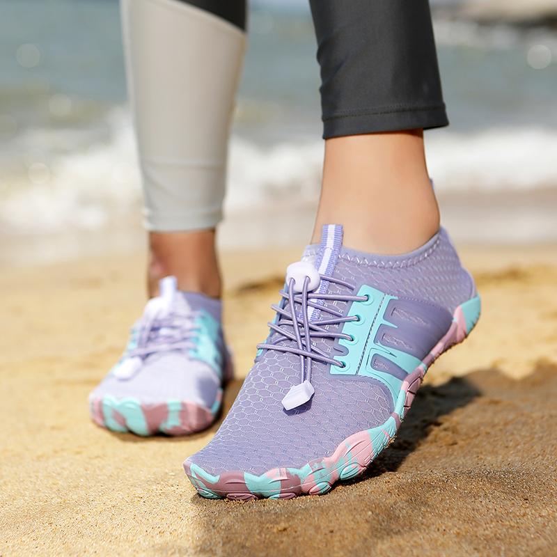 Lightweight Non-slip Wading Shoes Men Women Quick Dry Breathable Aqua Sneakers Elastic Soft Sole Beach Water Sports Shoes