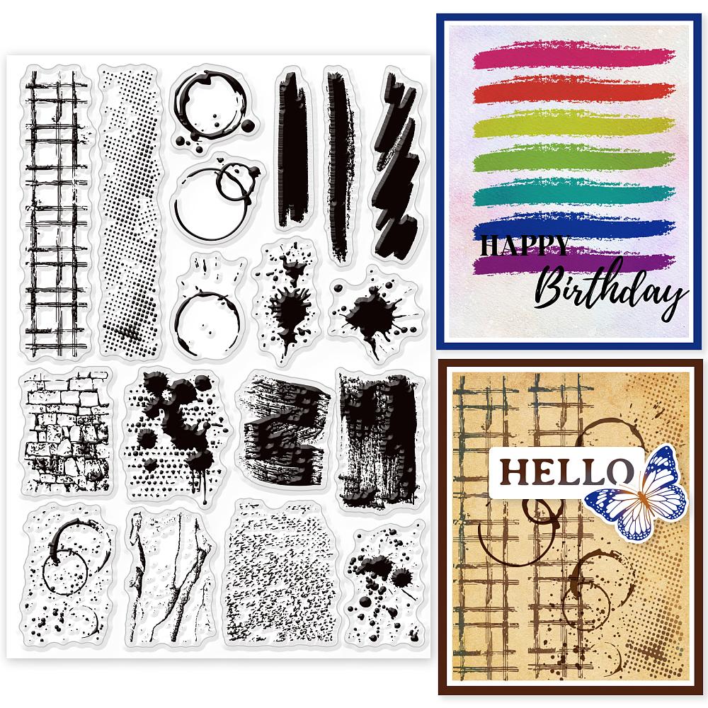 PVC Stamps for DIY Scrapbooking Photo Album Decorative Cards Making Stamp Sheets Film Frame Others 21x14.8x0.3cm
