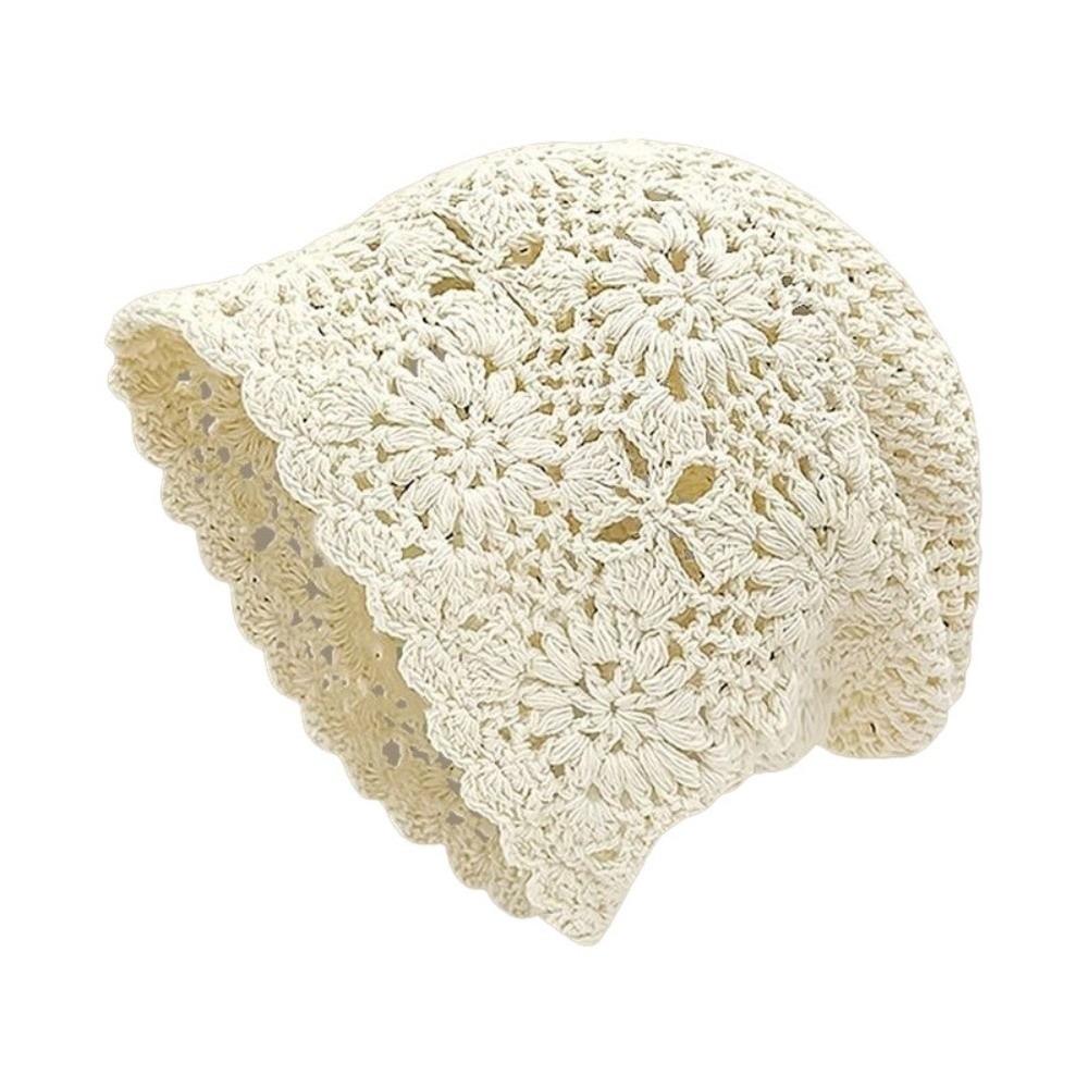 Handmade Hollowed Out Beanie Cap Bohemian Style Knit Cap Cute Ethnic Style Hat  Girls