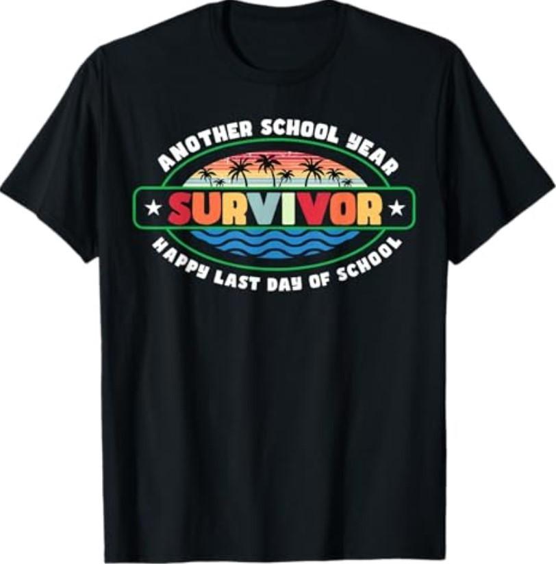 Another School Year Survivor The Longest School Year Ever T-Shirt S разноцветный