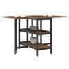 Dining Table 122 x 80 x 76.5 cm Particleboard Reclaimed Wood Look Rectangular