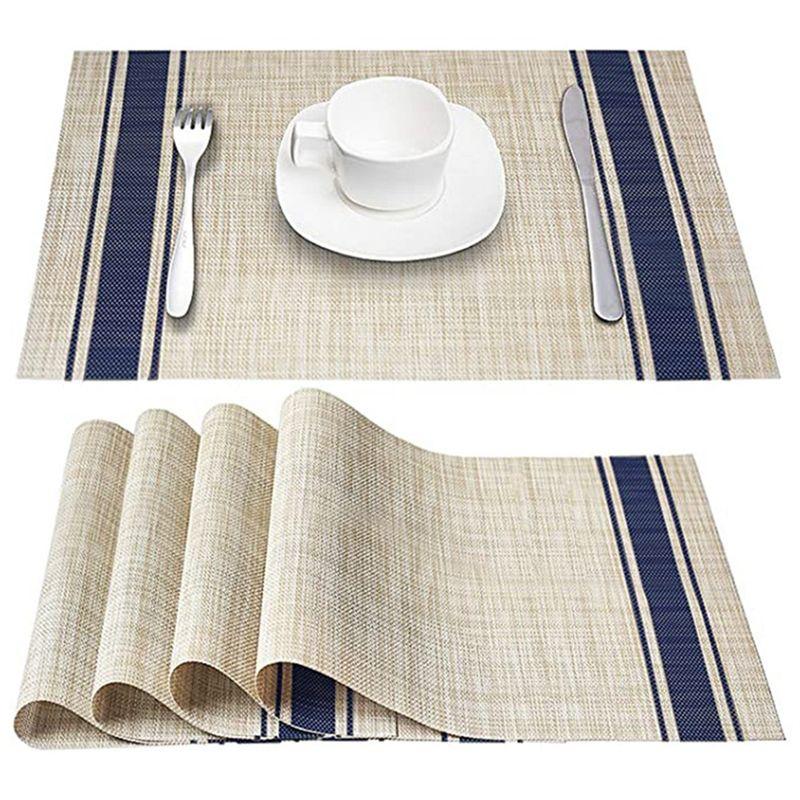 M-Modern-Placemats, Non-Slip, Oil-Proof, Heat-Insulating, Western-Style Placemats, Table Mats Bowl Mats And Trays For Hotels