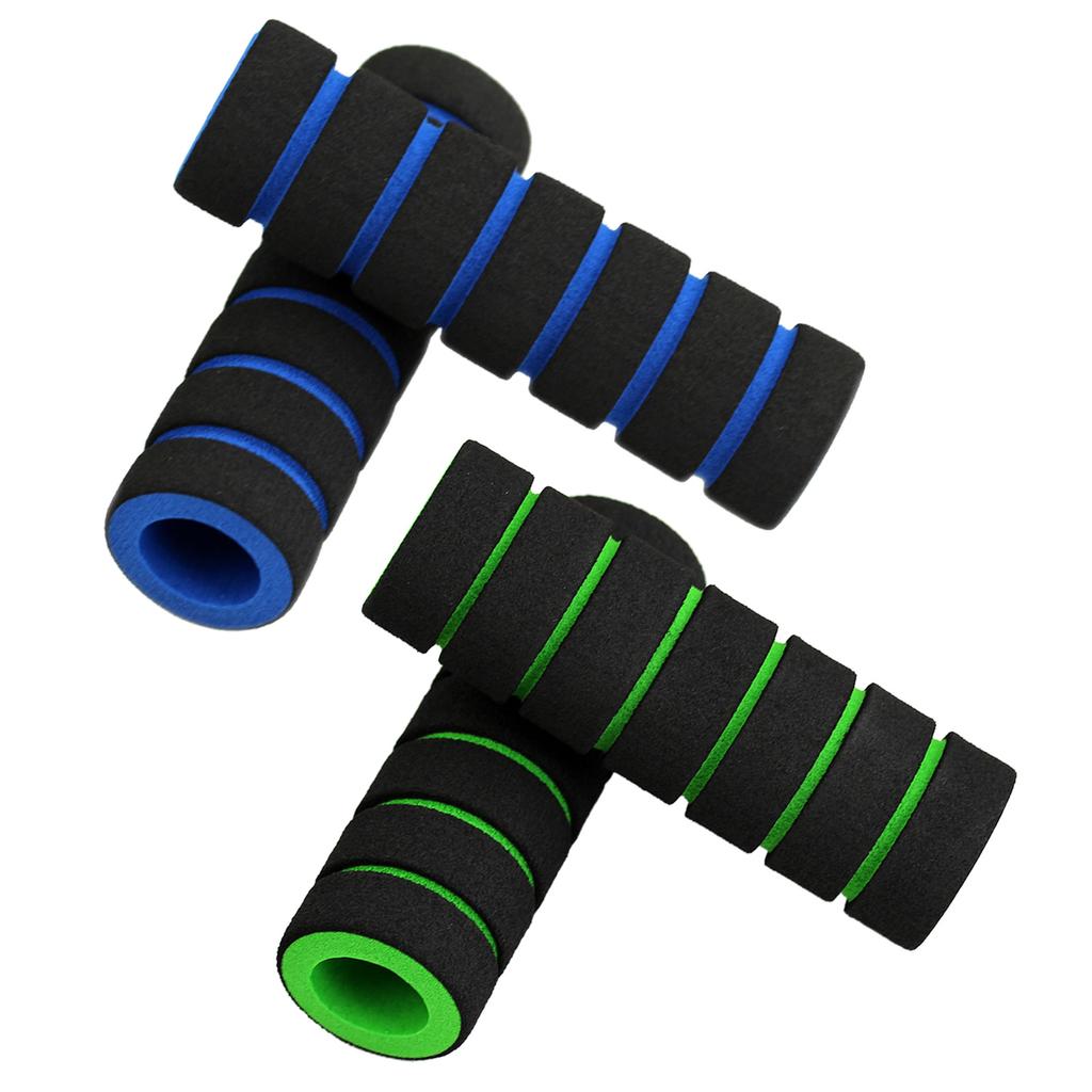 2 Pair Bicycles Handlebar Grip Soft Sponge Cover Bikes Handle Grip Cover Non-Slip Ergonomic Cycling Handle Bar Grips